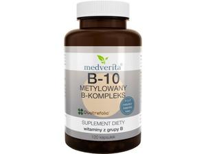 Medverita, БАД, метилированный В-комплекс B-10, 120 капсул