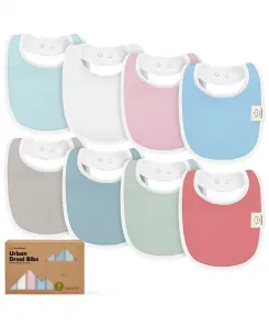 8шт детские слюнявчики для мальчиков, слюнявчики для мальчиков и девочек, прорезыватели для малышей Keababies, зеленый