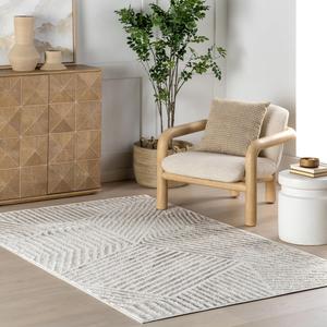 nuLOOM Xoey Geometric ковер 275 x 366 см для гостиной спальни столовой, beige