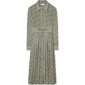 TORY BURCH Женское платье с длинными рукавами и черным лацканом