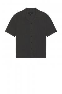 Zig-Zag Avery рубашка с коротким рукавом Rag & Bone, dark grey