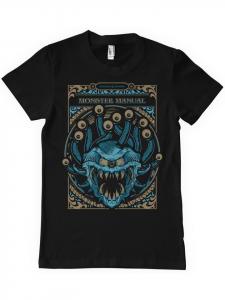Dungeons And Dragons Футболка "D&D Monsters Manual T-Shirt" черного цвета