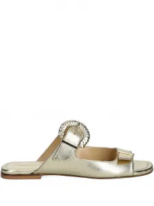 Сланцы с плетеными пряжками Baldinini, золотой