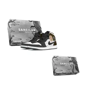 Jordan Air 1 амортизирующие износостойкие мид-топ винтажные баскетбольные кроссовки унисекс brown black