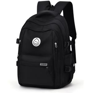 WARRIOR Большой нейлоновый рюкзак женский черно-белый красно-белый, Black