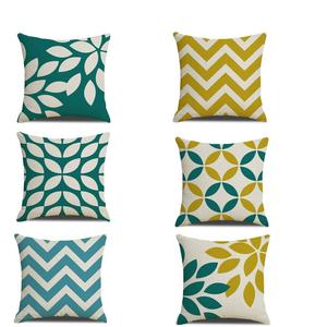 В упаковке 6 чехлов на подушки размером 45 х 45 см. Льняные подушки на молнии Zhixia