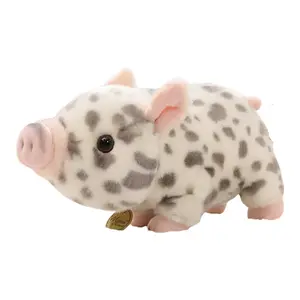 Мягкая игрушка для исцеления плюшевая свинка Lucky Piglet кукла 26 см высота Mr. Toy, белый