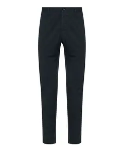 Брюки чинос из эластичного хлопка темно-синего цвета Incotex, синий