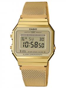 Casio Винтажные женские цифровые часы, антрацит/золото