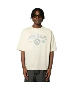 Свободная футболка Dollar, бежевая Palm Angels, бежевый