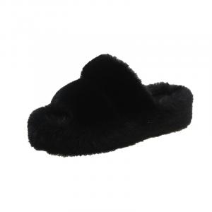 Puppytown Женские бесшумные противоскользящие тапочки с устойчивостью к истиранию - черные, цвет Black