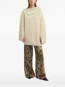 Свитер асимметричного кроя Aeron, нейтральный