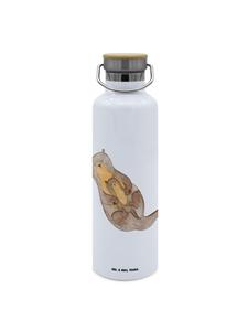 Mr. & Mrs. Panda Детская бутылочка для питья Otter без надписи, белого цвета