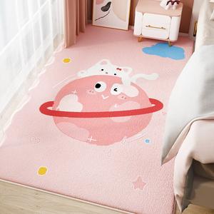 Budis Ковер 200х300 см из искусственного кашемира с милым звездным принтом для спальни, длинный ворс