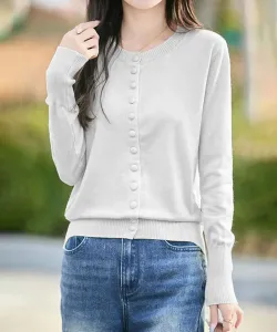 Многопуговичный кардиган с круглым вырезом Aimoha - Select -, цвет Light Gray