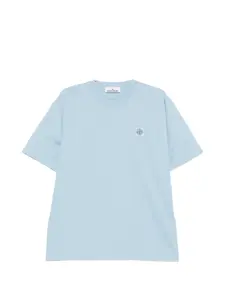 Футболка с нашивкой Stone Island, синий