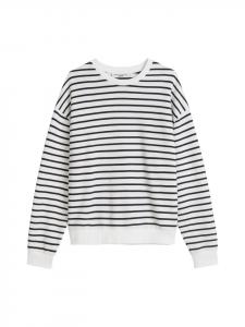 Marc O'Polo DENIM Свободная полосатая толстовка темно-синего цвета