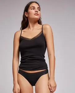 Женская майка на бретелях из ткани Eko Modal Lenzing Gisela, черный