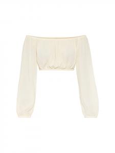 Блузка LSCN BY LASCANA, кремовый