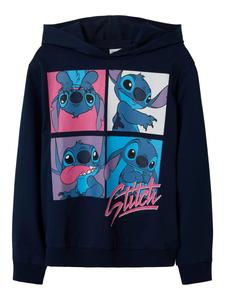 Толстовка NAME IT NKFInga Stitch, синий/темно-синий