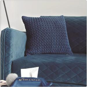 DUYHBAWRS Чехол для подушки из вельвета однотонный наволочка для спальни и гостиной декор для дома Blue