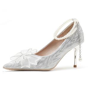 Женские туфли на тонком каблуке и высоком каблуке BINGO DUCK, Champagne 6Cm