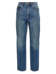 Джинсы слим Tory Burch, синий