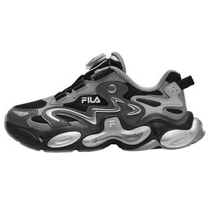 FILA KIDS Беговые кроссовки BOA с противоскользящей подошвой, амортизацией, износостойкие, с эффектом отскока, низкие, черный/castle gray, детские