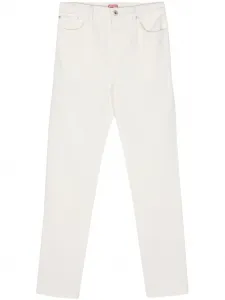 Зауженные джинсы средней посадки KENZO, белый
