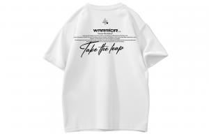 Футболка Huichao Riding The Wind с рукавом дроп-шипдер унисекс WARRIOR, белый