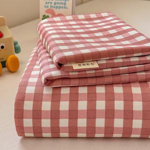 Yalu Комплект постельного белья из 3 предметов (простыня 200х230 см, 2 наволочки), грубая хлопковая ткань, утолщенный