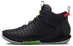 Баскетбольные кроссовки Havoc 4 унисекс среднего размера черного цвета Under Armour