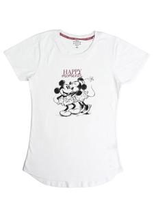 Футболка United Labels Disney Minnie Mouse T-Shirt Happy Moments Oberteil Frauen Shirt Top, белый