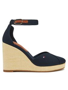 Низкие туфли Flag High Wedge Espad Closed Toe FW0FW08494 Tommy Hilfiger, синий