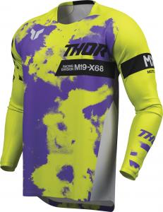 Мотоциклетная майка Thor launchmode bleach, Green/Purple