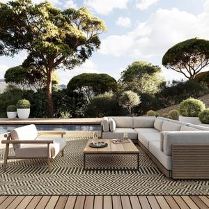 Ковер nuLOOM, 122 x 183 см,  Kieran Diamond для дома и улицы, зеленый