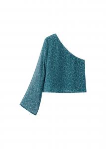 MANGO TEEN Блузка 'Forest' в кобальтово-синем цвете