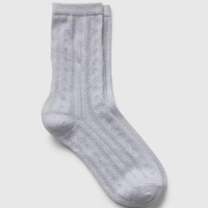 Короткие носки с ажурным узором Gap, серый