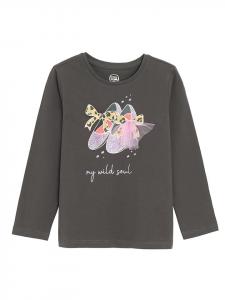 COOL CLUB Футболка с длинными рукавами антрацитового цвета