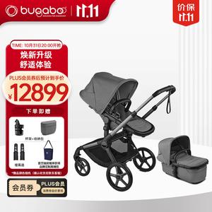 Bugaboo FOX5 Renew High Landscape Stroller, детская коляска с откидной спинкой и реверсивным сиденьем, рама Graphite Gray, сиденье Gray, Moonlight Gray, Fox5 Renew