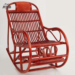 Vipero Кресло из ротанга, Шезлонг из ротанга, Подвесное кресло из ротанга, Индонезийское кресло из натурального растительного ротанга, Кресло для отдыха для пожилых, Кресло-качалка, Плоский барабан простой темный цвет