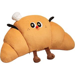 Необычная креативная плюшевая кукла в форме круассана 45см/50см высота Love of wormwood