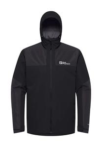 Утепленная куртка "jasper ins" с регулируемым капюшоном Jack Wolfskin, черный