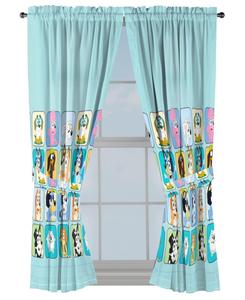 Комплект штор Bluey для детской спальни, 4 предмета (2 шт) Sunny Side Up, Blue