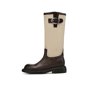 Rosa Bianca Рыцарские сапоги до колена 3,7 см женские черно-коричневые, цвет Brown