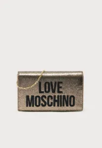 Стильная повседневная сумка через плечо Love Moschino, Gold-Coloured