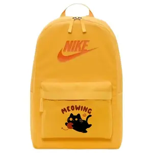 Nike Тканевый рюкзак унисекс оранжевый Hermes, Totoro Ball Cat