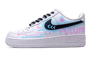 Кроссовки Nike Air Force 1 Skateboard Shoes Women's Low-Top Blue/White