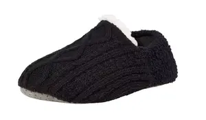 Женские вязаные тапочки Northeast Outfitters Cosy Cabin с бриллиантами, черный