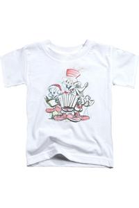 Футболка с коротким рукавом Looney Tunes Holiday Sketch для детей Gildan, белый